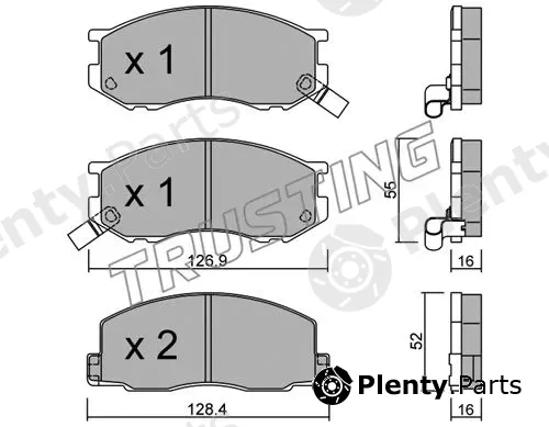 Trusting 471.0 — Brake Pad Set, disc brake