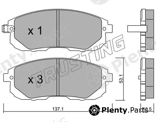 Trusting 893.0 — Brake Pad Set, disc brake