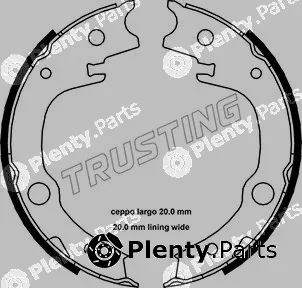 Trusting 115.315 — Brake Shoe Set, parking brake