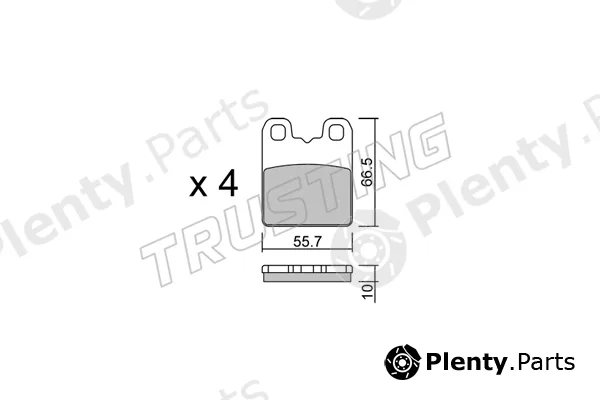 Trusting 1326.0 — Brake Pad Set, disc brake