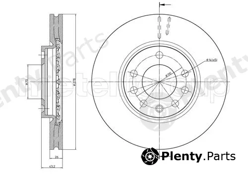 Trusting DF1055 — Brake Disc
