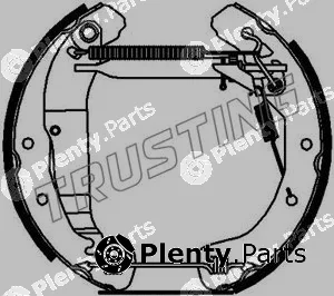 Trusting 6214 — Brake Shoe Set Kit premounted