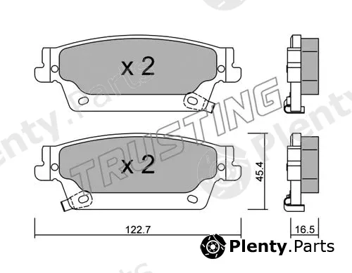 Trusting 717.0 — Brake Pad Set, disc brake