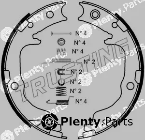 Trusting 088.237K — Brake Shoe Set, parking brake