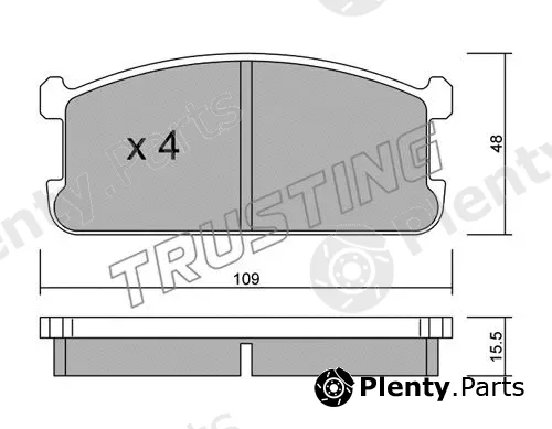 Trusting 496.0 — Brake Pad Set, disc brake