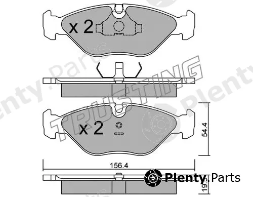 Trusting 218.0 — Brake Pad Set, disc brake