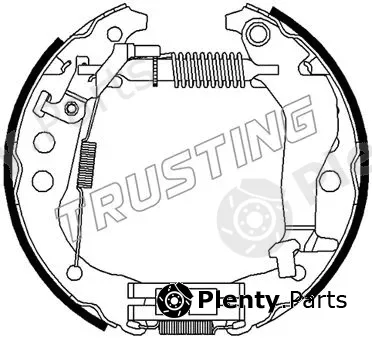 Trusting 6501 — Brake Shoe Set Kit premounted