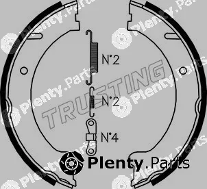 Trusting 127.274K — Brake Shoe Set, parking brake