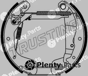 Trusting 6112 — Brake Shoe Set Kit premounted