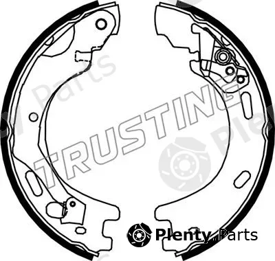 Trusting 092.314 — Brake Shoe Set, parking brake