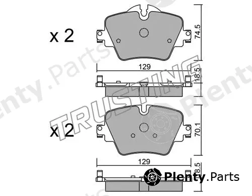 Trusting 1061.0 — Brake Pad Set, disc brake