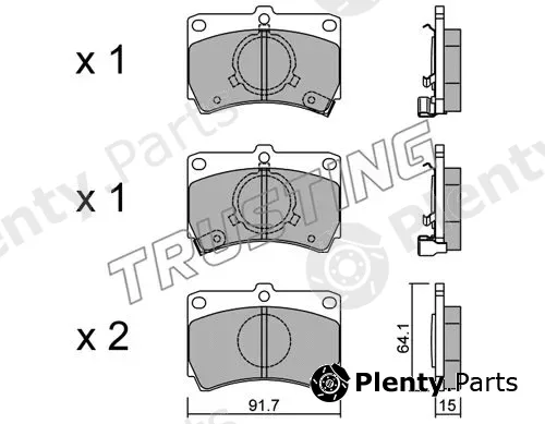 Trusting 105.0 — Brake Pad Set, disc brake