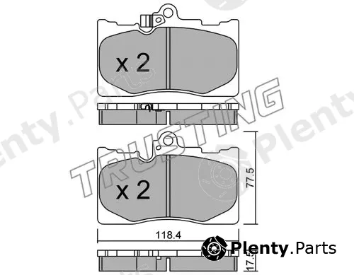 Trusting 815.0 — Brake Pad Set, disc brake