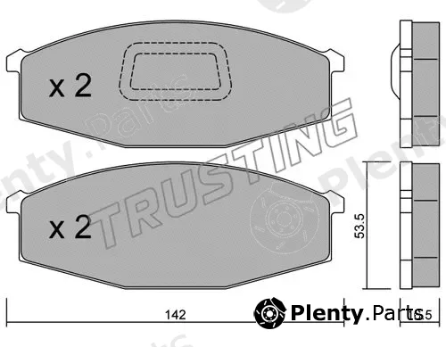 Trusting 112.1 — Brake Pad Set, disc brake