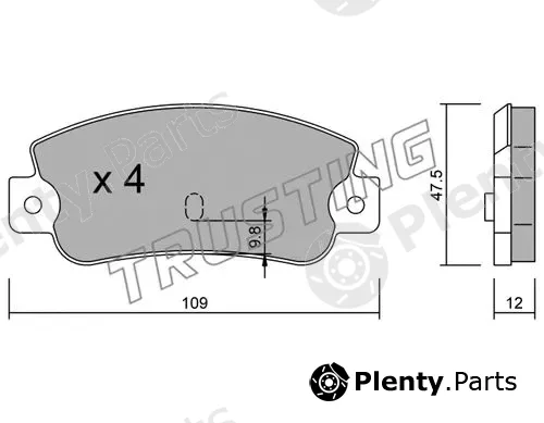 Trusting 065.0 — Brake Pad Set, disc brake