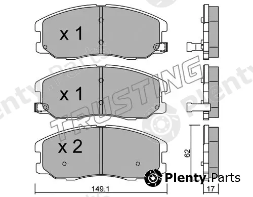 Trusting 794.0 — Brake Pad Set, disc brake