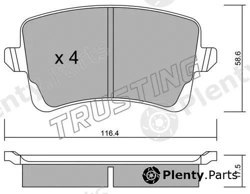 Trusting 792.0 — Brake Pad Set, disc brake