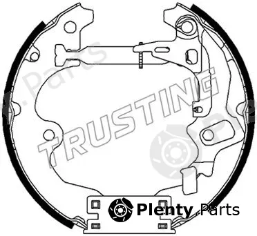 Trusting 6503 — Brake Shoe Set Kit premounted