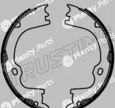 Trusting 253.761 — Brake Shoe Set, parking brake