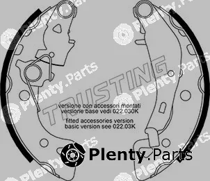 Trusting 022.034Y — Brake Shoe Set