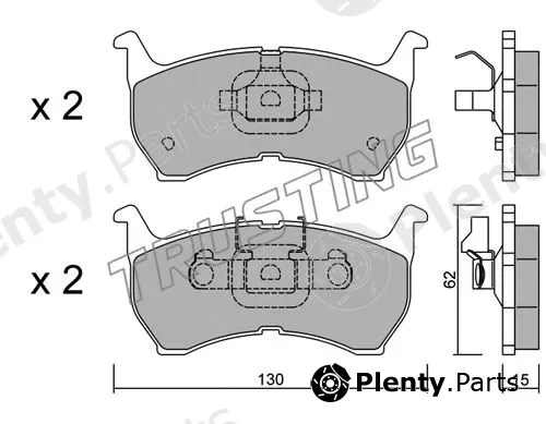 Trusting 240.0 — Brake Pad Set, disc brake