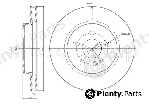 Trusting DF535 — Brake Disc