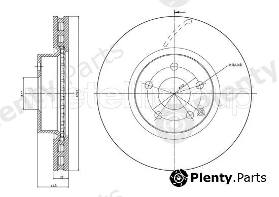 Trusting DF1364 — Brake Disc