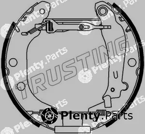 Trusting 6157 — Brake Shoe Set Kit premounted