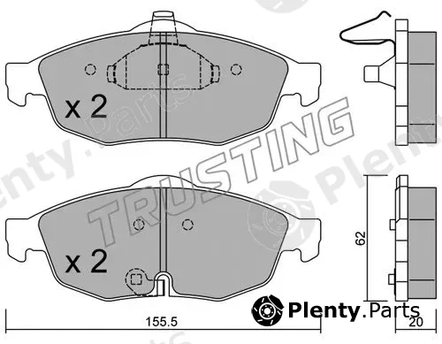 Trusting 731.0 — Brake Pad Set, disc brake