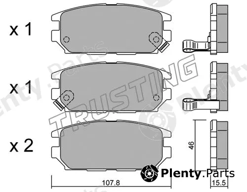 Trusting 499.0 — Brake Pad Set, disc brake