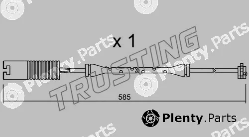 Trusting SU.250 — Warning Contact, brake pad wear