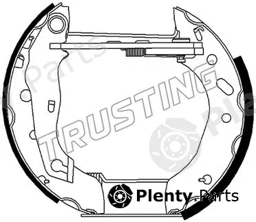 Trusting 6483 — Brake Shoe Set Kit premounted