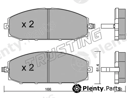 Trusting 422.0 — Brake Pad Set, disc brake