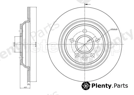 Trusting DF1186 — Brake Disc