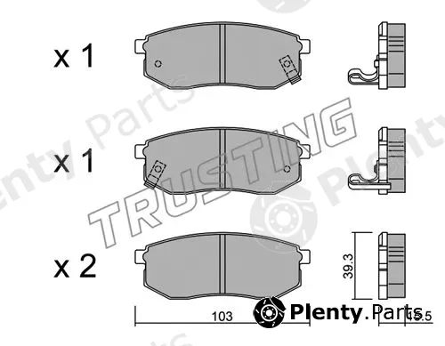 Trusting 530.0 — Brake Pad Set, disc brake