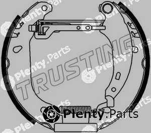 Trusting 6160 — Brake Shoe Set Kit premounted