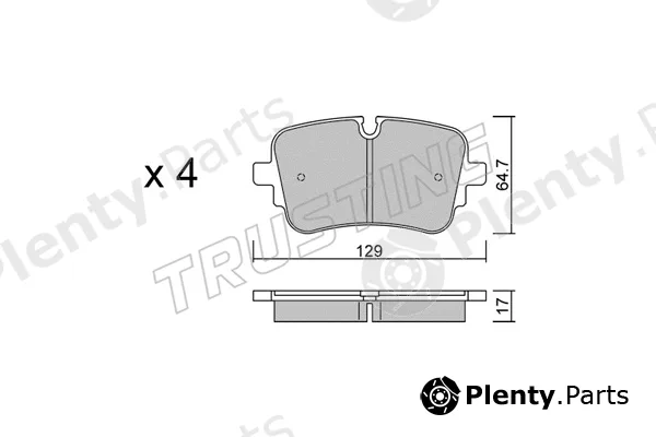 Trusting 1130.1 — Brake Pad Set, disc brake
