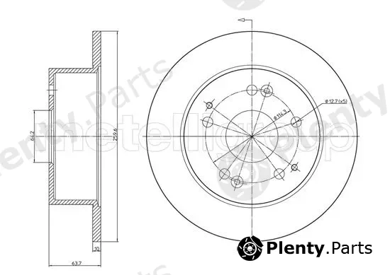 Trusting DF876 — Brake Disc