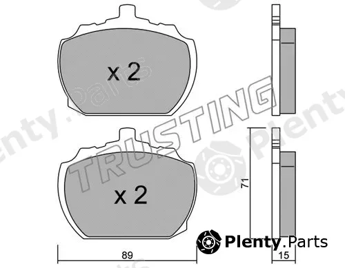 Trusting 694.0 — Brake Pad Set, disc brake