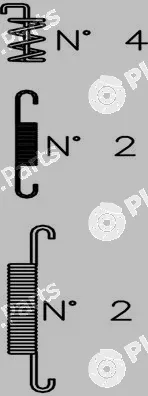 Trusting K385 — Accessory Kit, brake shoes