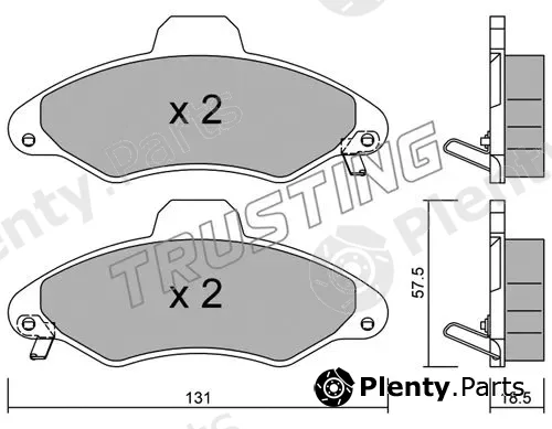 Trusting 073.1 — Brake Pad Set, disc brake