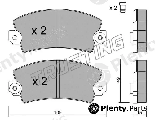 Trusting 005.0 — Brake Pad Set, disc brake