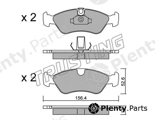 Trusting 217.0 — Brake Pad Set, disc brake