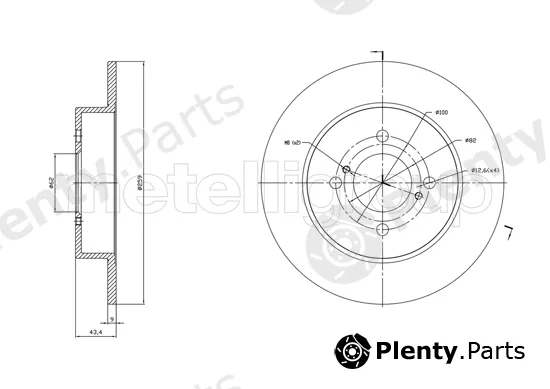 Trusting DF1758 — Brake Disc