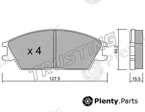 Trusting 083.0 — Brake Pad Set, disc brake