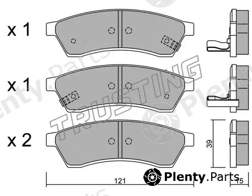 Trusting 526.1 — Brake Pad Set, disc brake