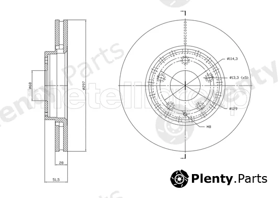 Trusting DF1850 — Brake Disc