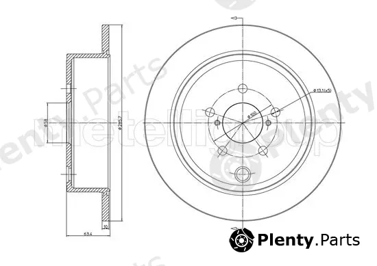 Trusting DF1436 — Brake Disc