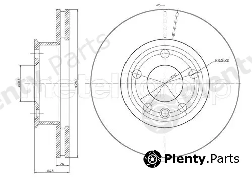 Trusting DF1443 — Brake Disc