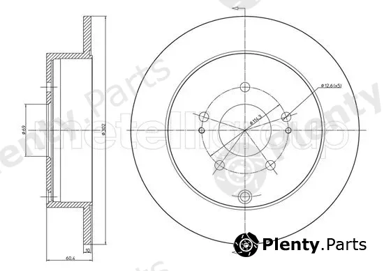 Trusting DF1136 — Brake Disc